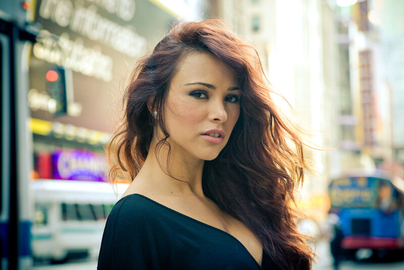 Woman with Long Brown Hair — Dramatic, Afternoon, Photograph