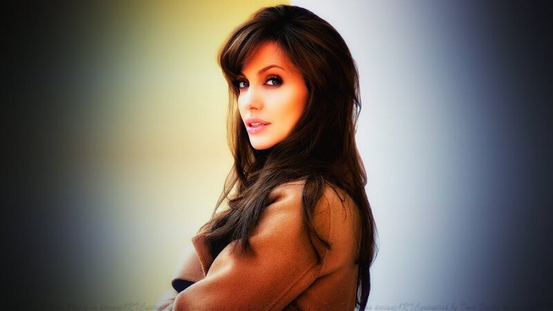 Woman with Long Brown Hair — Dramatic, Photograph, Coat