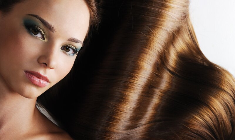 Woman with Long Brown Hair — Dramatic, Photograph, Makeup, Eyes