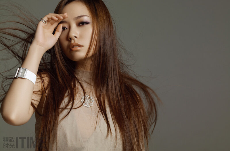 Woman with Long Brown Hair — Dramatic, Photograph, Watch