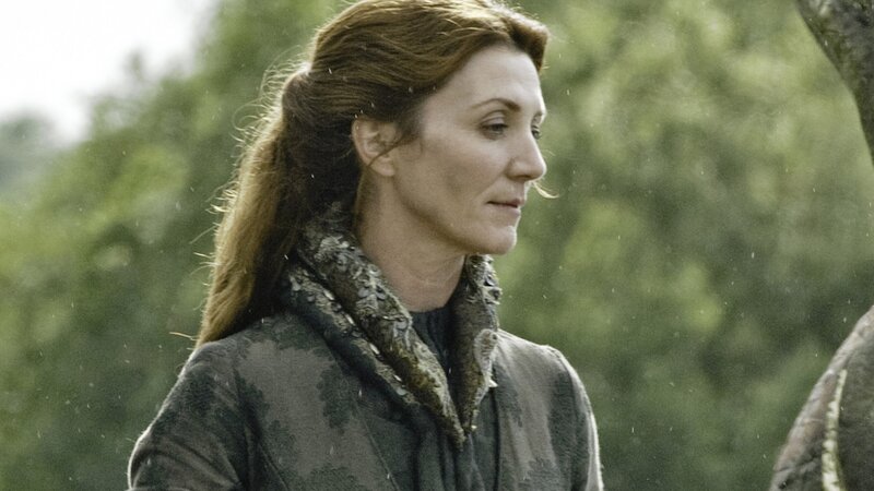 Woman with Long Brown Hair — Green, Somber
