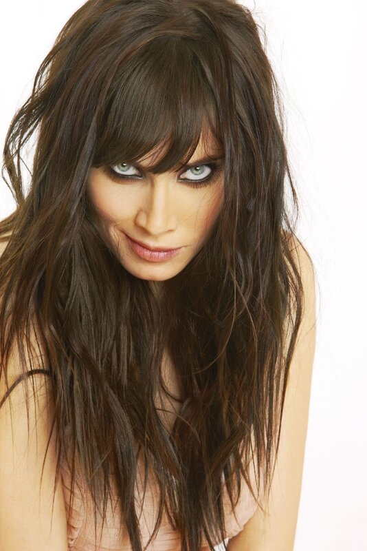 Woman with Long Brown Hair — Neutral, Photograph, Bangs