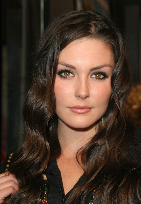Woman with Long Brown Hair — Neutral, Photograph, Black Shirt