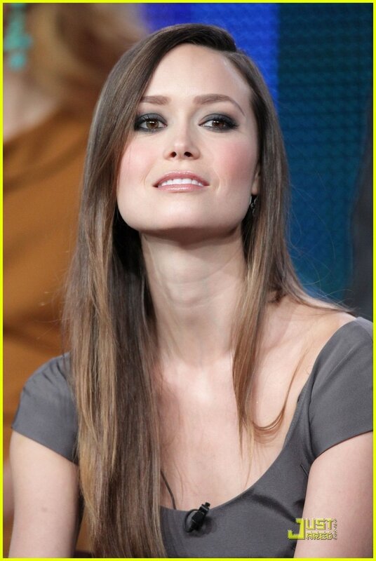 Woman with Long Brown Hair — Neutral, Photograph, Microphone