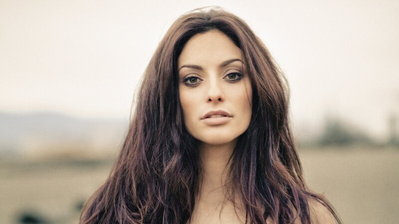 Woman with Long Brown Hair — Neutral, Photograph, Outdoor