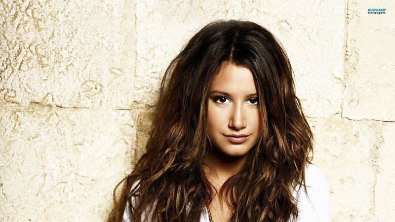 Woman with Long Brown Hair — Neutral, Photograph, Stone Wall