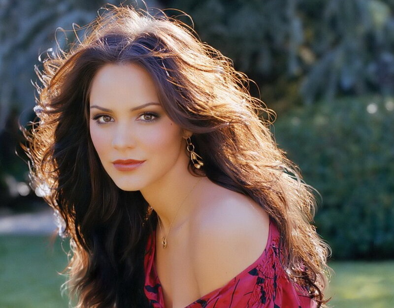 Woman with Long Brown Hair — Red, Calm, Afternoon