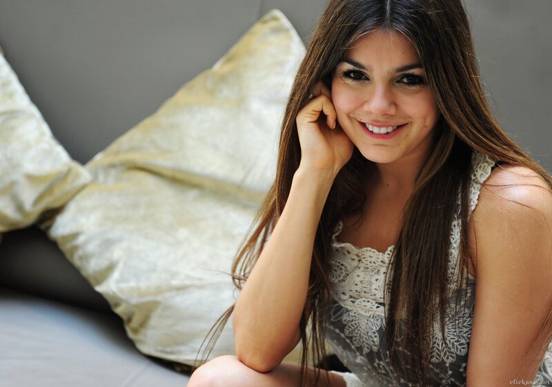 Woman with Long Brown Hair — Relaxed, Photograph