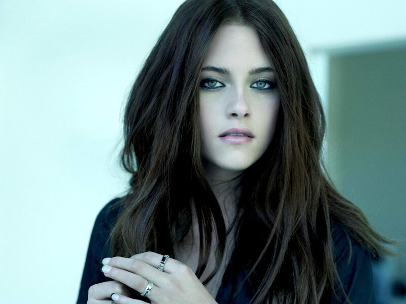 Woman with Long Brown Hair — Serious, Photograph, Ring