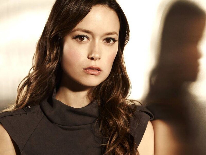 Woman with Long Brown Hair — Serious, Photograph, Shadow