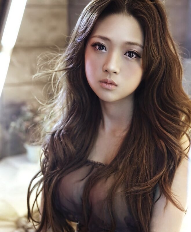 Woman with Long Brown Hair — Soft, Photograph