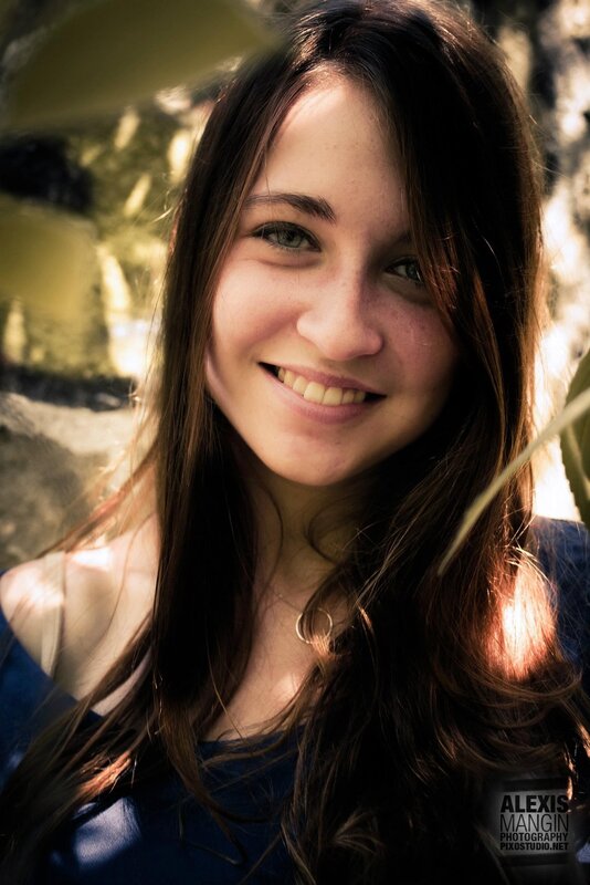 Woman with Long Brown Hair — Warm, Afternoon