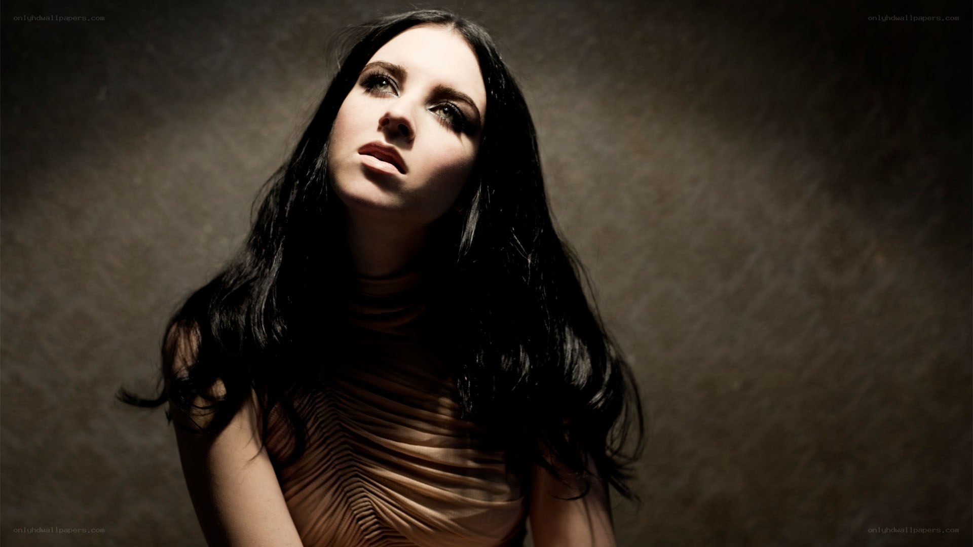 woman with long dark hair