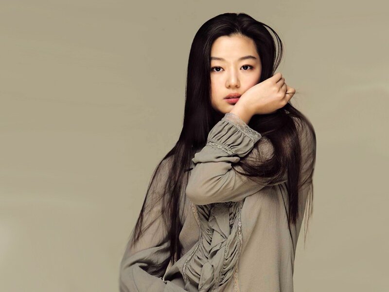 woman with long dark hair