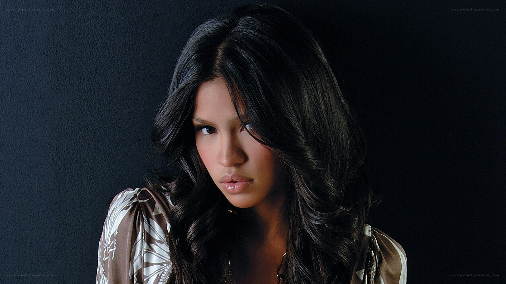 woman with long dark hair