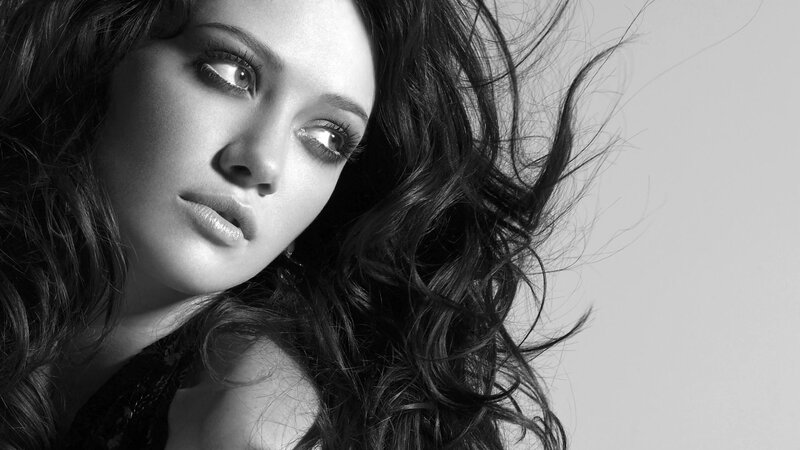 woman with long dark hair
