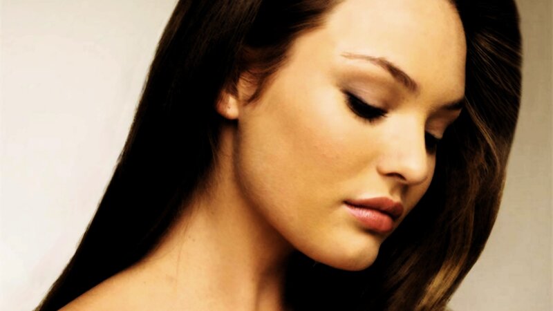 woman with long dark hair
