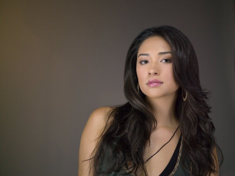 woman with long dark hair
