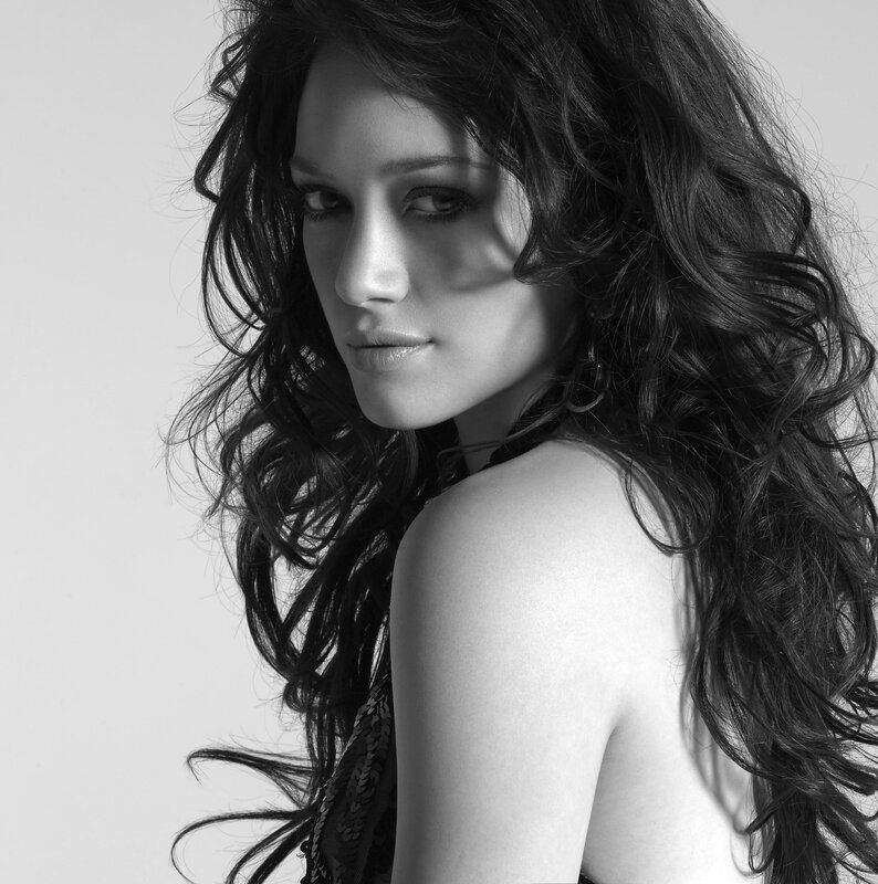 woman with long dark hair