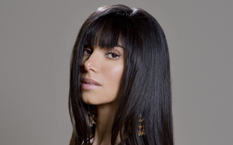 woman with long dark hair