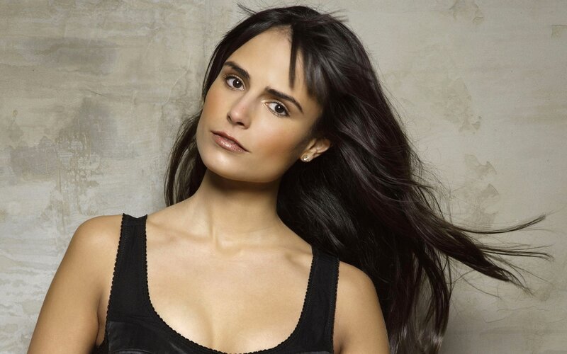woman with long dark hair