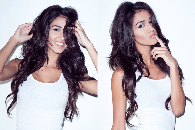 woman with long dark hair