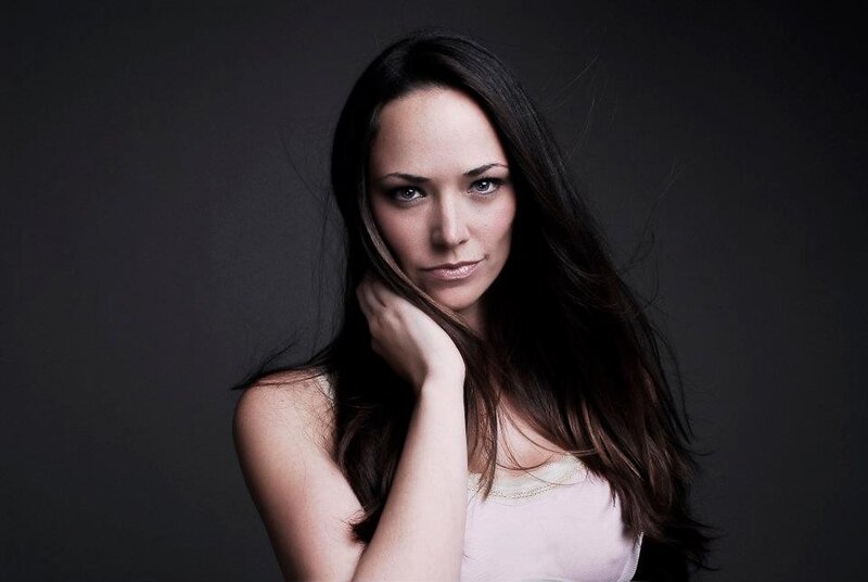 woman with long dark hair