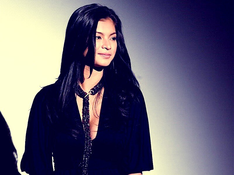woman with long dark hair