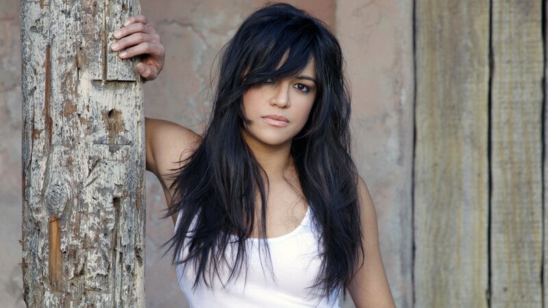 woman with long dark hair