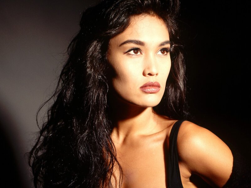 woman with long dark hair