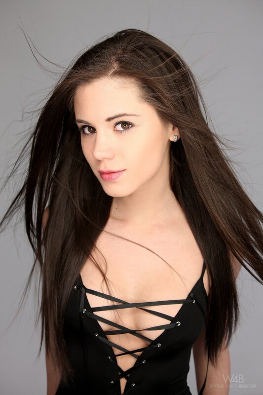 woman with long dark hair
