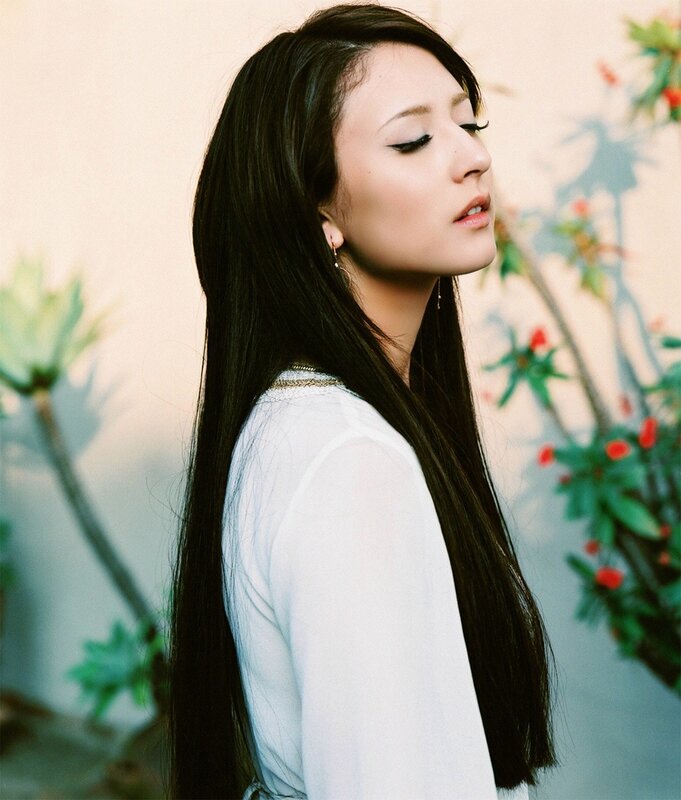 woman with long dark hair