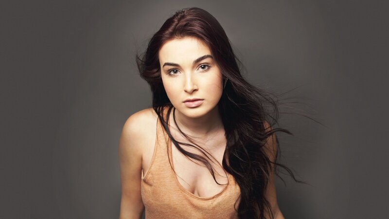 woman with long dark hair