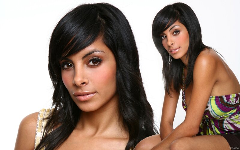 woman with long dark hair