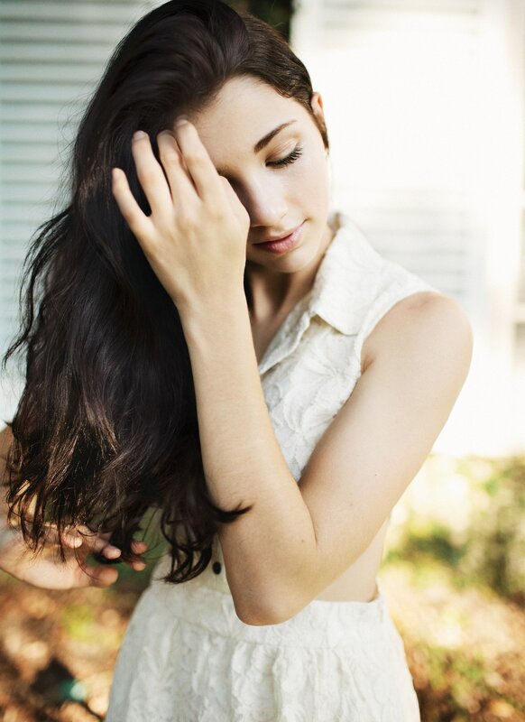 woman with long dark hair