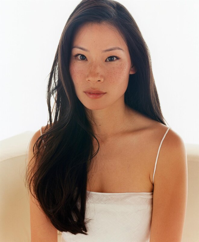 woman with long dark hair