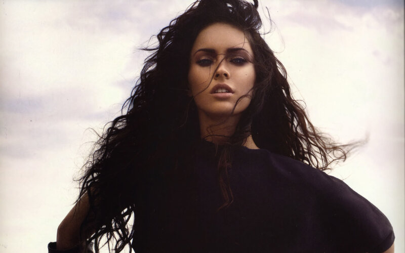 woman with long dark hair