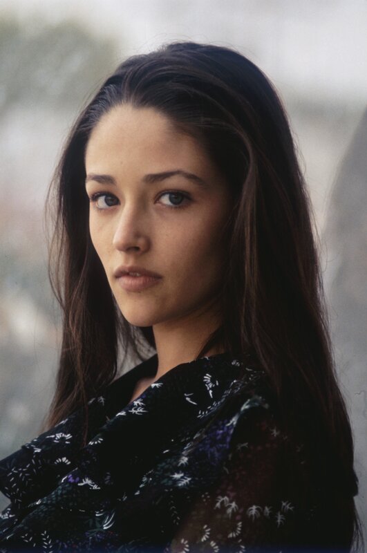 woman with long dark hair
