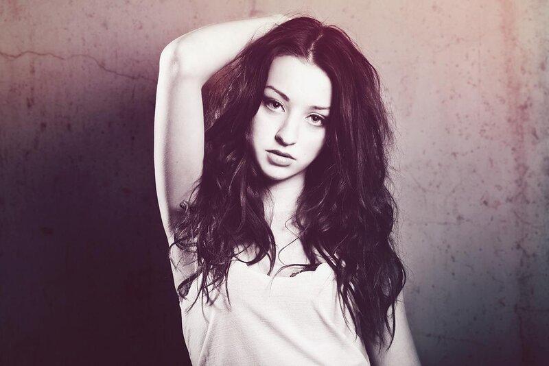 woman with long dark hair