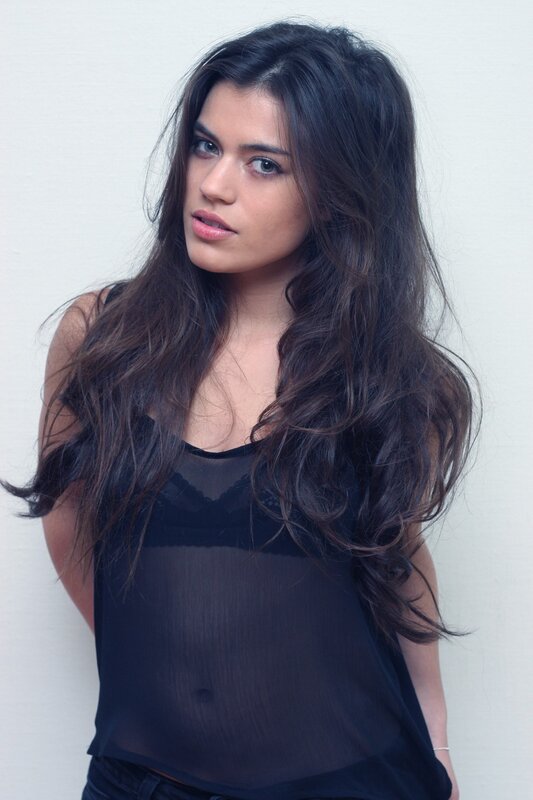 woman with long dark hair