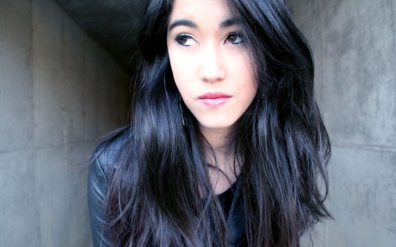 woman with long dark hair