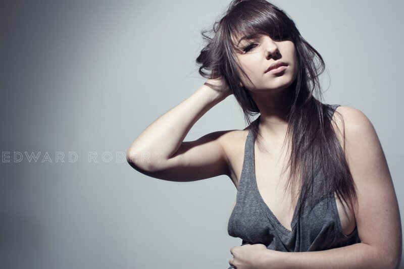 woman with long dark hair