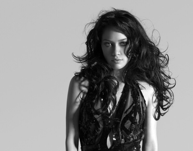 woman with long dark hair