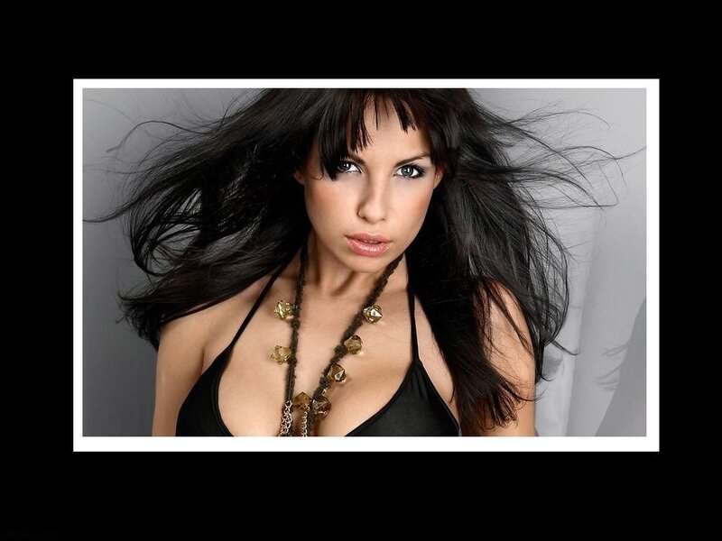 woman with long dark hair