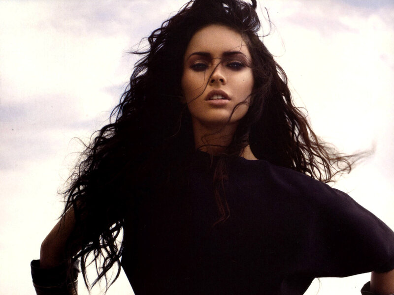 woman with long dark hair