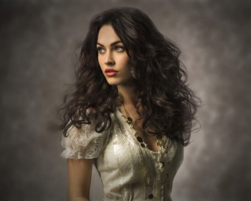 woman with long dark hair