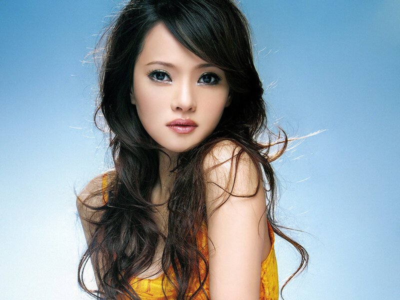 woman with long dark hair