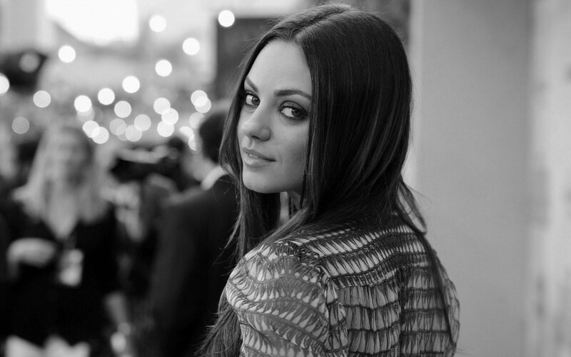 Woman with Long Dark Hair — Black, Confident, Photograph, Dress, Bokeh Lights