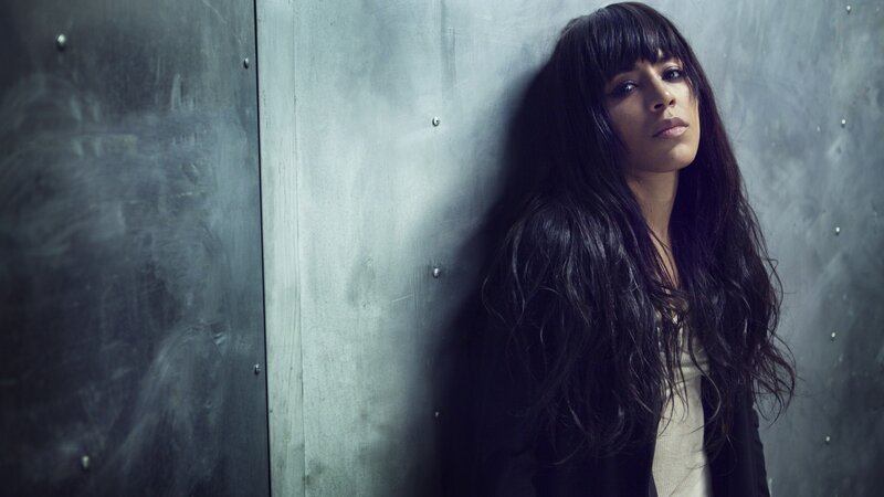 Woman with Long Dark Hair — Black, Dramatic, Photograph, Wall