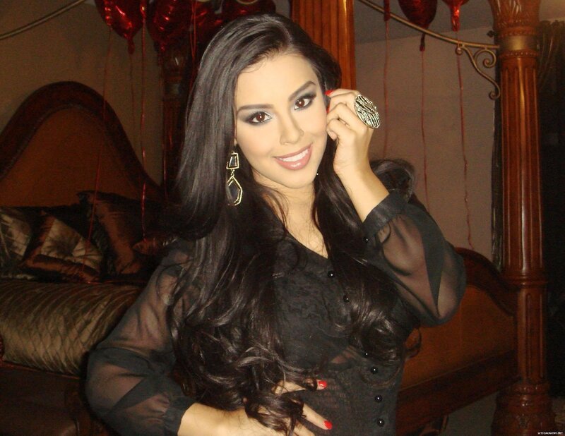 Woman with Long Dark Hair — Black, Festive, Night